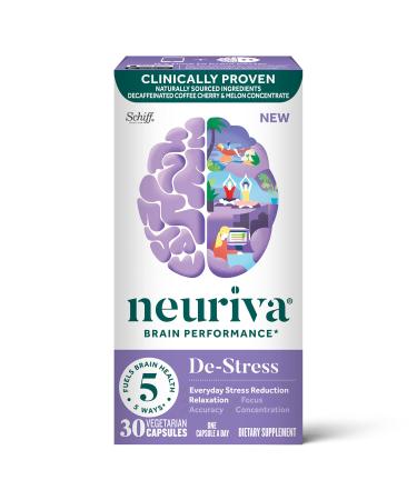 Schiff Neuriva Brain Performance De-Stress 30 Vegetarian Capsules