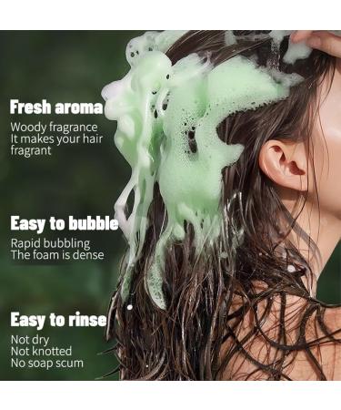  SONGVISON Nature Triangle Solid Shampoo for Women & Men - Eco Friendly Natural Solid Shampoo with Herbal Extracts to Soothe Scalp Strengthen Hair & Reduce Frizz - Buy Online on GoSupps.com