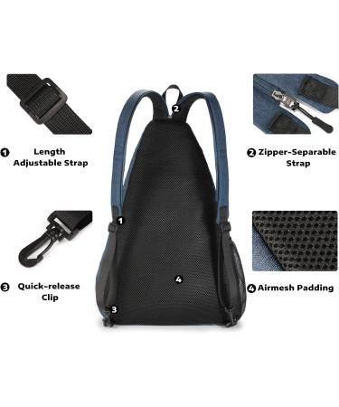 A11N Reversible Crossbody Sling Bag/Backpack for Men and Women - Navy | Pickleball Bag - Buy Online on GoSupps.com