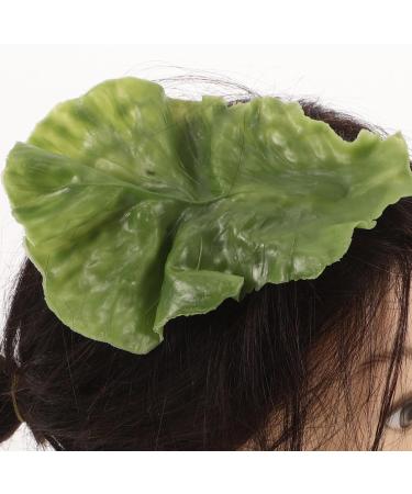 PATKAW Lettuce Hair Clip Vegetable Hairpin Realistic Cabbage Costume Headpiece Spa Face Wash Hairband Novelty Dress Up Hair Accessories Funny Hat - Buy Online on GoSupps.com