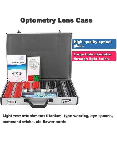 266Pcs Optical Lens Optometry Rim Case Kit Set w/Free Optometry Test Trial Frame Complete Optical Trial Lens Set with Aluminum Storage Box Ophthalmic Trial Case Lenses - Buy Online on GoSupps.com