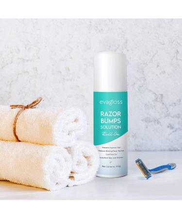 Evagloss Razor Bumps Solution - After-Shave Repair Serum for Ingrown Hairs & Dark Spot Correction | Skin Lightening Roll-On for Men & Women (100g) - Buy Online on GoSupps.com