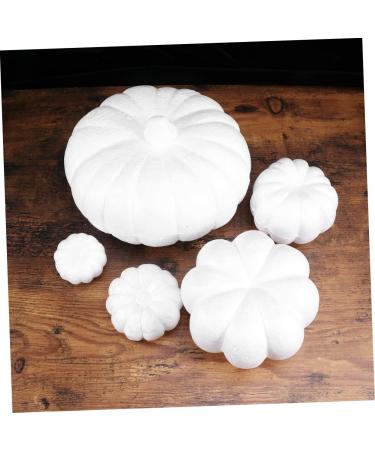 Ciieeo 5pcs Simulation Pumpkin Mold Artificiales Para Foam Pumpkin Home Decoration Arts and Crafts for Kids Artificial Pumpkin Plants Decor Child Blank White Decoration Fake - Buy Online on GoSupps.com
