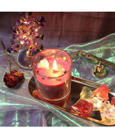 Healing Crystals Candle | Reiki Charged Manifestation Candle with Crystals | Scented Quartz Candle in Luxury Gift Box | Shop Internationally - Buy Online on GoSupps.com