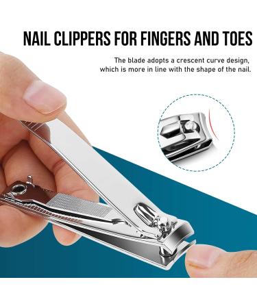 5PCS Professional Stainless Steel Nail Clippers Set with Swing Out File - For Men and Women - Buy Online on GoSupps.com