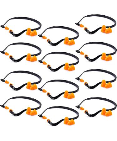 Banded Ear Plugs Hearing Bands Banded Ear Band Plug Shooting Reusable Construction Ear Plugs Protection Silicone Replacement Pods for Work Sleeping Concerts  Motor Sport Racing (24)