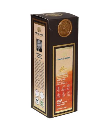 Roots & Herbs Ayurvedic Vegan After Shower Oil - 100ml | Paraben-Free Kid's Moisturizer with Wheatgerm - Buy Online on GoSupps.com
