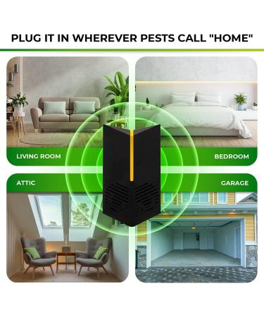 Ultrasonic Smart Rodent Repellent - Get Rid of Mouse, Rat, Spider & Pests in 7 Days - Indoor Pest Control Plug-In - 1 Count - Buy Online on GoSupps.com