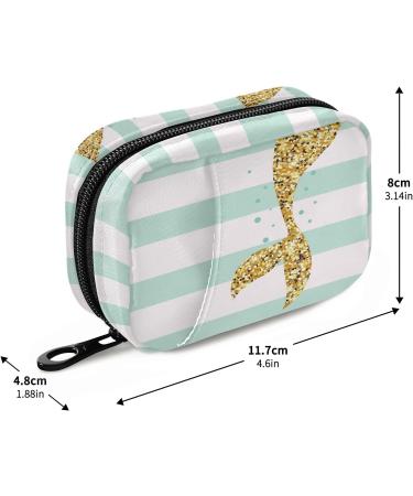 Shop Naanle Stripe Mermaid Tail Pill Box | 7-Day Travel Organizer | Compact Vitamin & Supplement Holder - Buy Online on GoSupps.com
