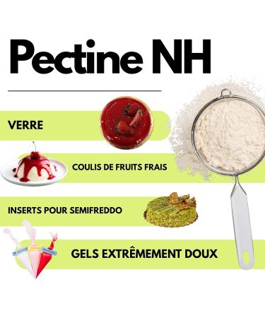 SaporePuro Pectine NH 100 g | Id ale pour Nappage Gla ages et Gel es | Haute Polyvalence Soluble dans l Eau Sans Gluten - Buy Online on GoSupps.com