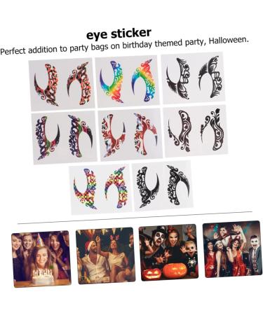 Didiseaon 24 Pairs Eye Shadow Eyeliner Stickers Make up Face Jewel Face Decor Double Eyelid Glue Eyeshadow - Buy Online on GoSupps.com