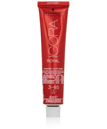 Schwarzkopf Igora Royal Premium hair color 3-65 dark brown chocolate gold 1 x 60 g) 3-65 dark brown chocolate gold 60 ml (1 Pack)