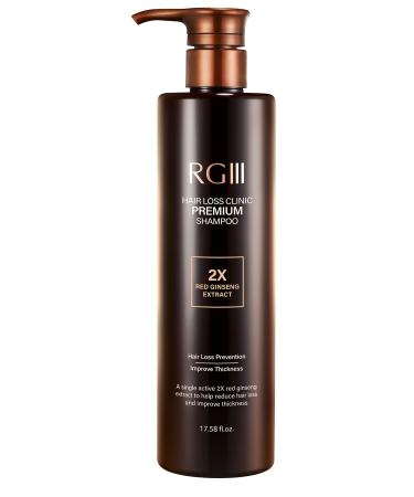 RG3 RGIII PREMIUM HAIR LOSS CLINIC SHAMPOO (ONE BOTTLE) 17.58 Fl Oz (Pack of 1) - Buy Online on GoSupps.com