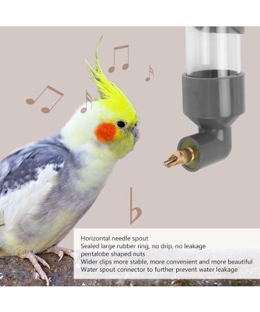 Gloglow Automatic Parrot Drinking Device - Acrylic Bird Bottle for Small to Medium Parrots - Secure & Large Capacity Cage Accessory (Gray) - Buy Online on GoSupps.com