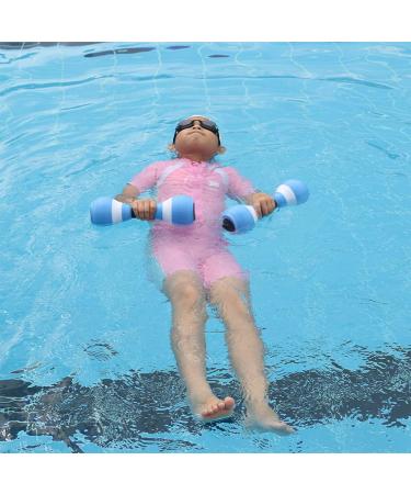 SDUSEIO 1 Pair Aquatic Exercise Dumbbells - Water Aerobics Foam Dumbbells for Pool Resistance Training - Blue (2 Pieces) - Buy Online on GoSupps.com
