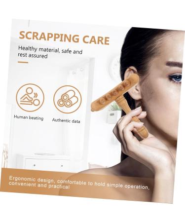 Healeeved 3ST Wooden Scratch Stick Back Massager - Gua Sha Body Tools - Thai Massage Roller - Universal Light Brown - 18x17.5cm - 3 Pack - Buy Online on GoSupps.com