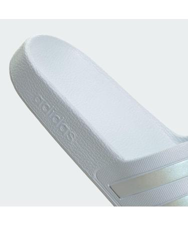 Buy adidas Damen Adilette Aqua Slide Sandal 40 2/3 EU - Magic Beige Weiß | International Shipping Available - Buy Online on GoSupps.com