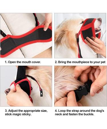 Adjustable Breathable Dog Muzzle for Safety | Prevent Biting & Barking | Small to Large Dogs | 4 Sizes Available (M) - Buy Online on GoSupps.com