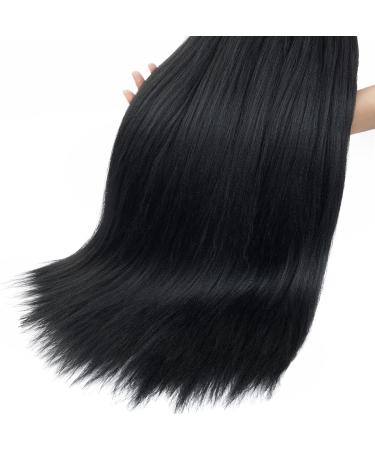 Beyond Beauty 8 Packs Black Pre Stretched Braiding Hair Synthetic Yaki EZ Braiding Coi Leray Braids Knotless Braiding Hair Extensions Pre Stretched Hot Water Setting Crochet Braids 42Inch(#1B) 8Packs-42Inch #1B - Buy Online on GoSupps.com