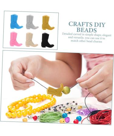 Healvian 18 Pcs DIY Silicone Beads - Necklace Crafts & Teething Toy Charms - Assorted Colors - 3x1.4x1cm - Buy Online on GoSupps.com