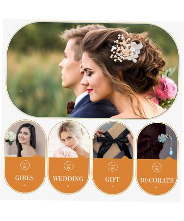 Healeved Silver Hair Comb Pearl Hair Accessories Wedding Hair Accessories for Women Hair Accessory for Women Bride Hair Side Comb Wedding Hair Comb Wedding Hair Side Comb Hair Pin Metals - Buy Online on GoSupps.com