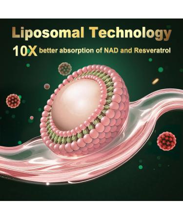 ANPOMER NAD Supplement with Liposomal Nicotinamide Riboside 600mg, Resveratrol, CoQ10, PQQ & D-Ribose, Electrolyte Blend, 30 Liquid Packets - Buy Online on GoSupps.com
