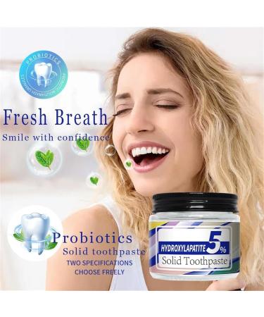Hydroxyapatite Toothpaste Tablets Chewable Whitening Toothpaste Tablets Mouthwash Tablets for Sensitive Teeth Remove Yellowing and Whiten Teeth - Buy Online on GoSupps.com