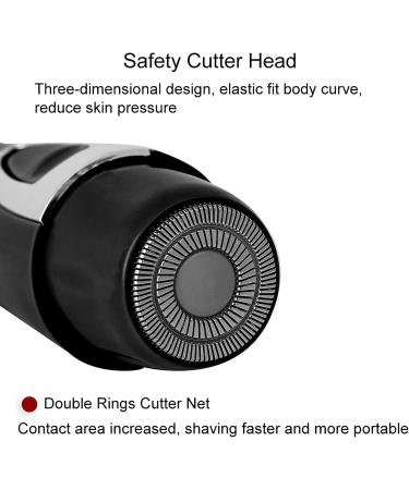 Hair Removal Device - Mini Electric Epilator for Face Body Armpits & Legs - Black Color - Best International Shipping - Buy Online on GoSupps.com