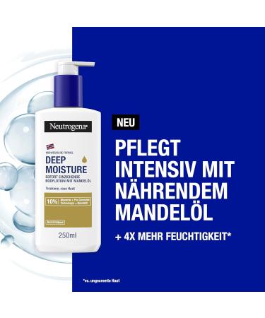 Neutrogena Deep Moisture Body Lotion for Dry Skin 250ml - Best Hydration for All Skin Types | International Shipping - Buy Online on GoSupps.com
