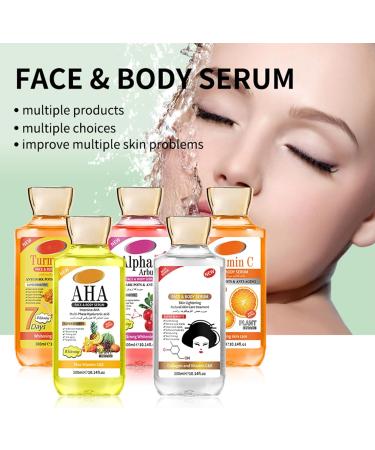  AmourGlint Face & Body Serum 300ml - Anti-aging and moisturizing treatment with Hyaluronic Acid and Vitamin C for radiant skin (300ml #4) - Buy Online on GoSupps.com