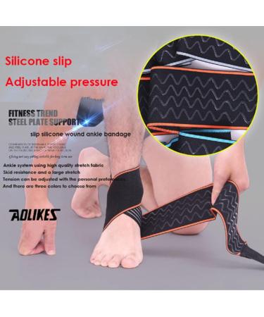 Adjustable Ankle Brace for Sprains & Plantar Fasciitis - Support for Sports & Recovery | Compression Ankle Wrap for Men & Women (Green - Buy Online on GoSupps.com