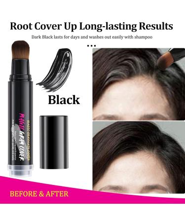 Root Touch Up Hairline Powder Stick - Waterproof Temporary Gray Coverage for Dark Black Hair | Hair Shading Sponge Pen & Filler 1 oz - Buy Online on GoSupps.com