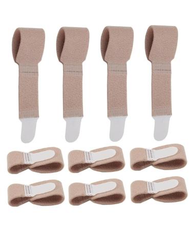 Toe Splints for Straightening - 10PCS Skin-Friendly Hammer Toe Corrector with Fasten Tape for Women | Breathable Overlapping & Bent Toe Support - Buy Online on GoSupps.com