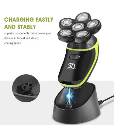 Telfun Anti-Slip Water-Resistant Charging Dock for Head Shaver - USB Powered Stand & Charging Cable for Bald Men | Best eCommerce Shipping Internationally - Buy Online on GoSupps.com
