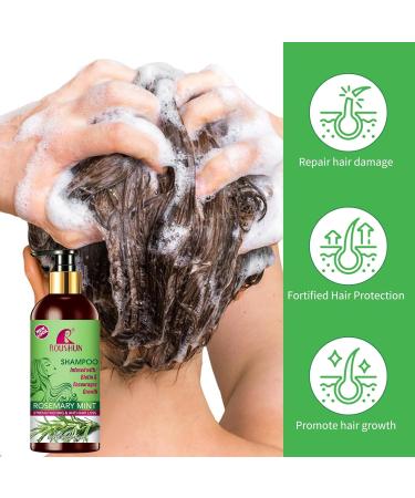 Rosemary Mint Hair Shampoo & Serum Set | All Hair Types | Nourishing Rosemary Oil for Men & Women - Buy Online on GoSupps.com
