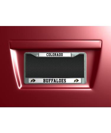 NCAA Standard Chrome License Plate Frame - Team Color, 6 x 12.25 by Rico Industries - Buy Online on GoSupps.com