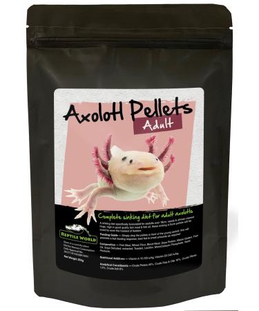 Reptile World Axolotl Adult Pellets Amphibian Food Newts Frogs (250g) 250 g (Pack of 1)