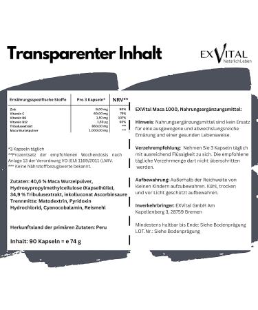 Maca 1000 Plus Tribulus - High Dose 90 Capsules | Premium Quality Maca & Tribulus Blend for Boosting Energy & Vitality - Buy Online on GoSupps.com