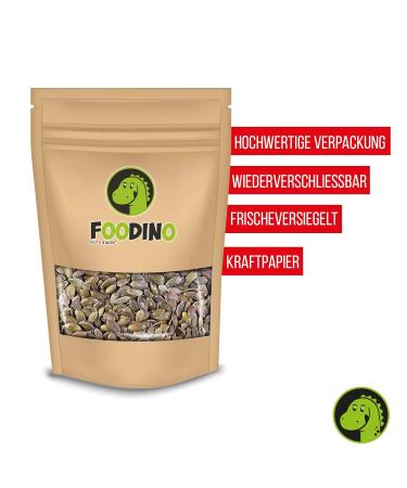 Premium Natural Pumpkin Seeds - Peeled Green Kernels 100% Untreated - 500g to 5kg - Foodino 1kg Pack - Ideal for Healthy Snacking - Buy Online on GoSupps.com