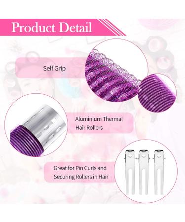 37-Piece Aluminium Thermal Hair Rollers Set with Duckbill Hair Clips and Comb - Self Grip Hair Rollers in 3 Sizes - Hairdressing Styling Tool for Men and Women - Random Color (0.98 Inch, 1.42 Inch, 1.8 Inch) - Buy Online on GoSupps.com