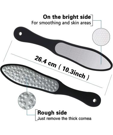 Foot File Callus Remover Surgical Steel Dual-Sided Foot Rasp Pedicure for Feet Care Hard Skin Remove - Buy Online on GoSupps.com