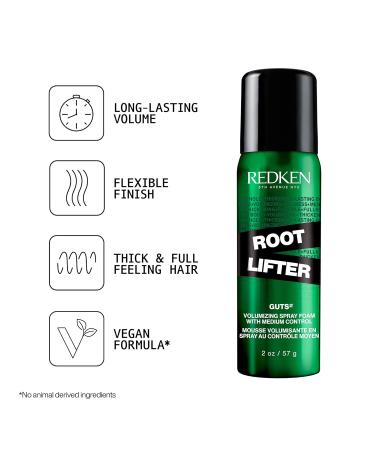 Redken Root Lifter Volumizing Spray Foam | For All Hair Types | Provides Body Volume & Anti-Frizz Protection | Medium Control 2 Ounce (Pack of 1) - Buy Online on GoSupps.com