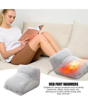 Rechargeable Heated Foot Warmer - Non-Slip Full Wrap Heater for Thick Feet | Cozy Support for Men & Women - Gray - Buy Online on GoSupps.com