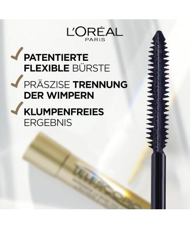 L'Or al Paris False Lash Telescopic Gold Mascara - Precision Black Mascara for Length & Separation - 8 ml - Buy Online on GoSupps.com