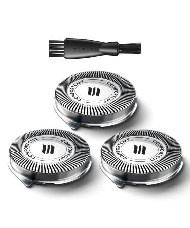 uijino Norelco Replacement Heads SH30 for Philips Norelco Shaver 2300 3800 Series 3000 2000 1000 and S738 S1211 S1560 Click and Style 3Packs ComfortCut Shaving Heads with Durable Sharp Blade 3 Packs - Buy Online on GoSupps.com
