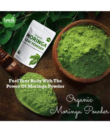Premium Organic Moringa Leaf Powder Moringa Oleifera Raw Superfood Energy Booster Great as Smoothie Tea Work out Supplement Resealable Pouch 8 oz/226 Grams 8 Ounce (Pack of 1) - Buy Online on GoSupps.com