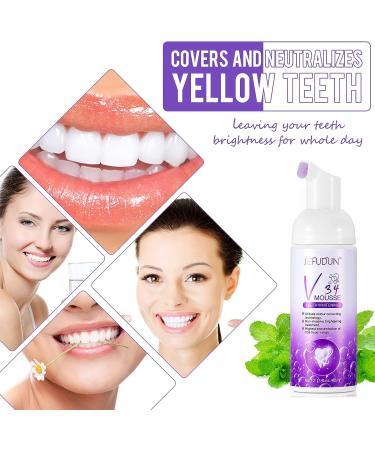 Natural Purple Toothpaste for Teeth Whitening and Stain Removal - Sensitive Formula, Fluoride Free, 60ml - Buy Online on GoSupps.com
