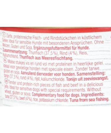 Gimdog Pure Delight Tuna & Beef - Protein-Rich Dog Snacks in Delicious Jelly (12 x 85g) - Premium 12 Pack for Healthy Pets - Buy Online on GoSupps.com