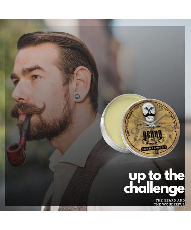 Natural Sandalwood Beard and Moustache Wax for Men - Promotes Growth, Moisture Resistant Formula, 30 ml - Buy Online on GoSupps.com