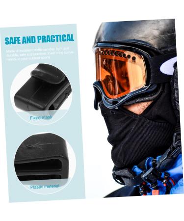 Buy Minkissy Ski Helmet Mask Clips - Universal Ski & Bicycle Helmet Accessories for Secure Mask Connection - Buy Online on GoSupps.com